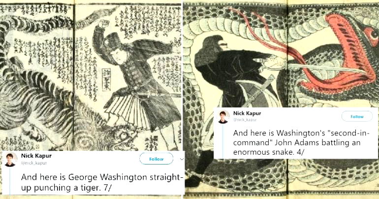 150-Year-Old Japanese Book Shows U.S. History as an Epic Mythology