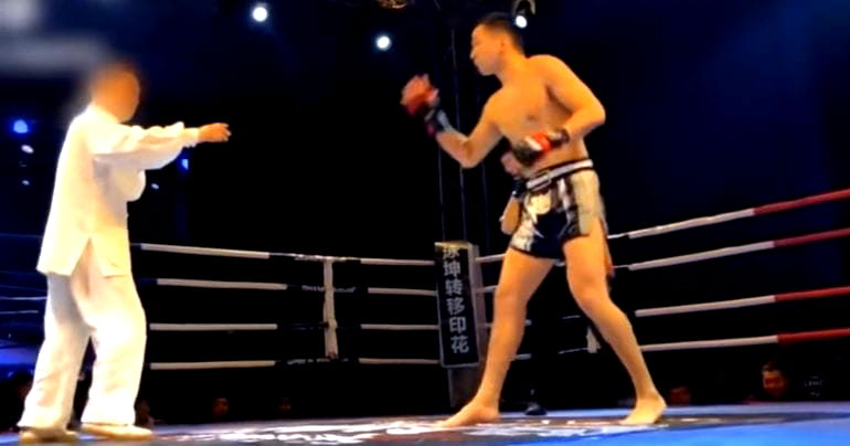 Amateur Kickboxer Kn‌o‌cks Out Tai Chi Master in 5 Seconds with Single Pu‌n‌ch