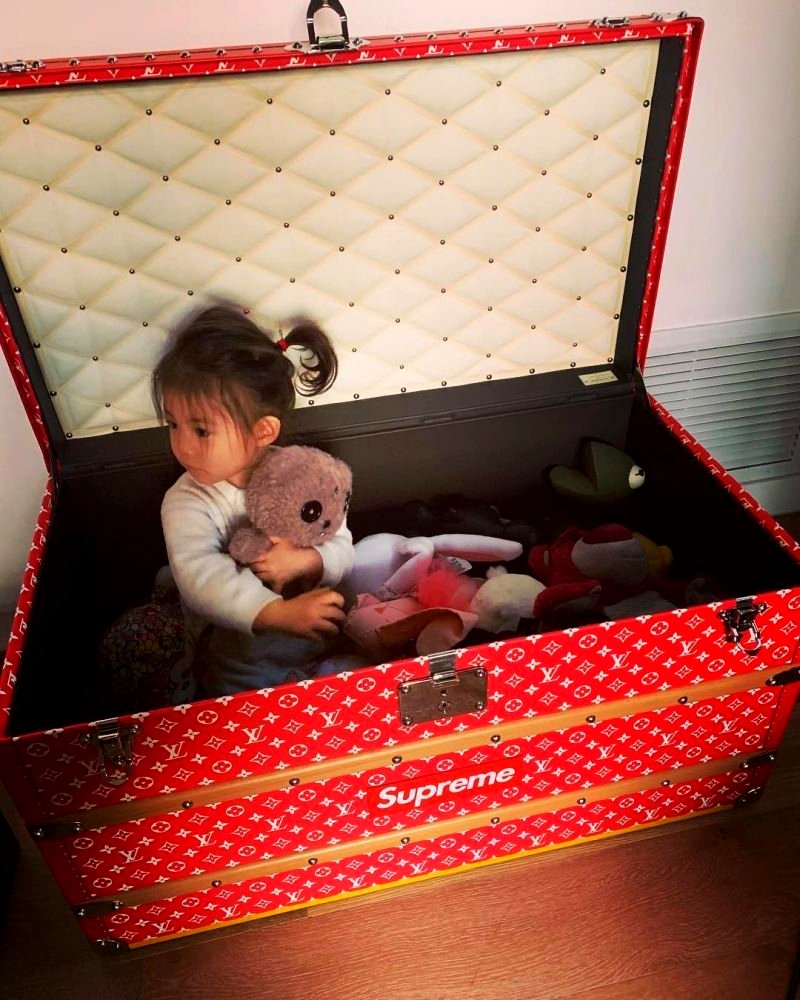 Edison Chen Posts Daughter Playing in $150,000 LV/Supreme Toy Chest on  Instagram