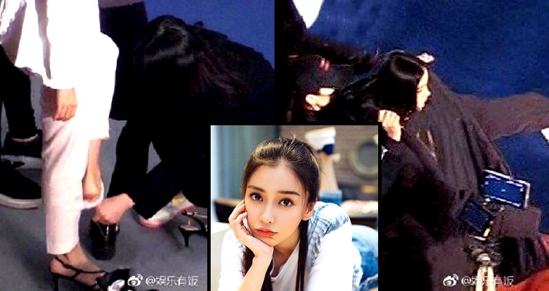 Viral Photo of Angelababy’s Assistant Allegedly Kneeling to Take Her Shoes Off Draws Outrage