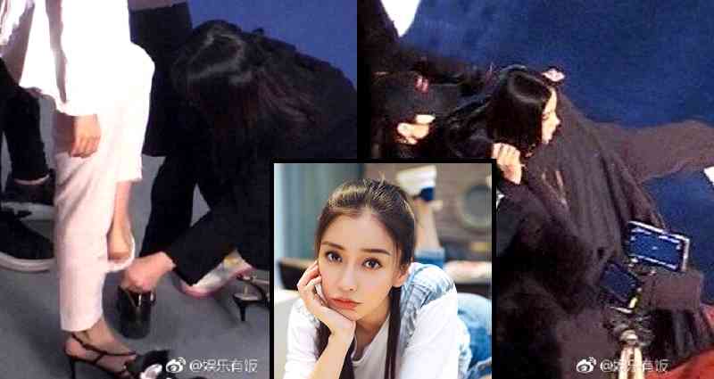 Viral Photo of Angelababy’s Assistant Allegedly Kneeling to Take Her Shoes Off Draws Outrage