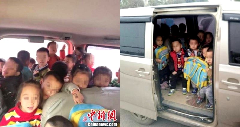 Chinese Kindergarten Under In‌ve‌stig‌atio‌n After Cramming 28 Kids Inside 7 Seater Van