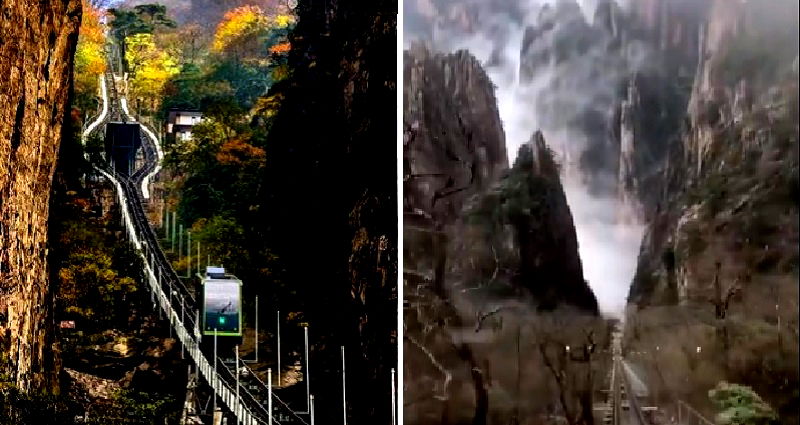 Chinese Railway Offers a Jaw-Dropping Scenic View of the Heavenly Mountain Range