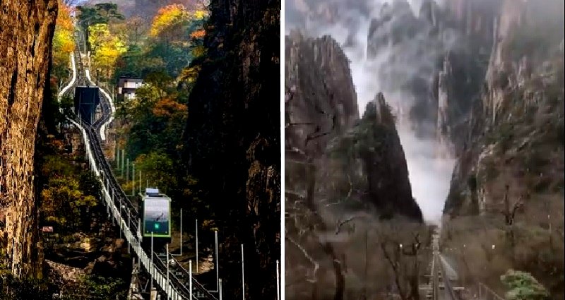 Chinese Railway Offers a Jaw-Dropping Scenic View of the Heavenly Mountain Range