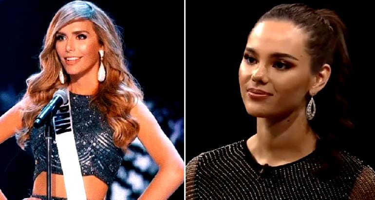Miss Universe Catriona Gray Stands Up For Transgender Miss Spain in Pageant