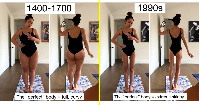Fitness Trainer Photoshops Pictures to Show Changing Body Standards Through The Years