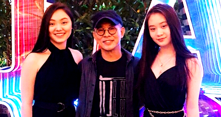 Jet Li Posts Rare Instagram Pic With His Daughters for Christmas