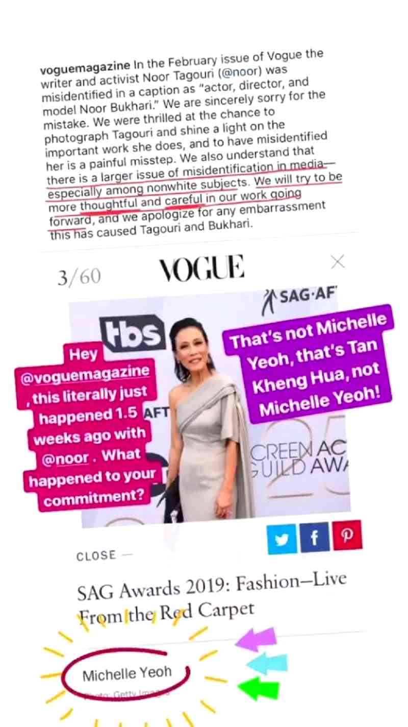 Another major American celebrity publication is being criticized for misidentifying several Asian American actors in its published photos.