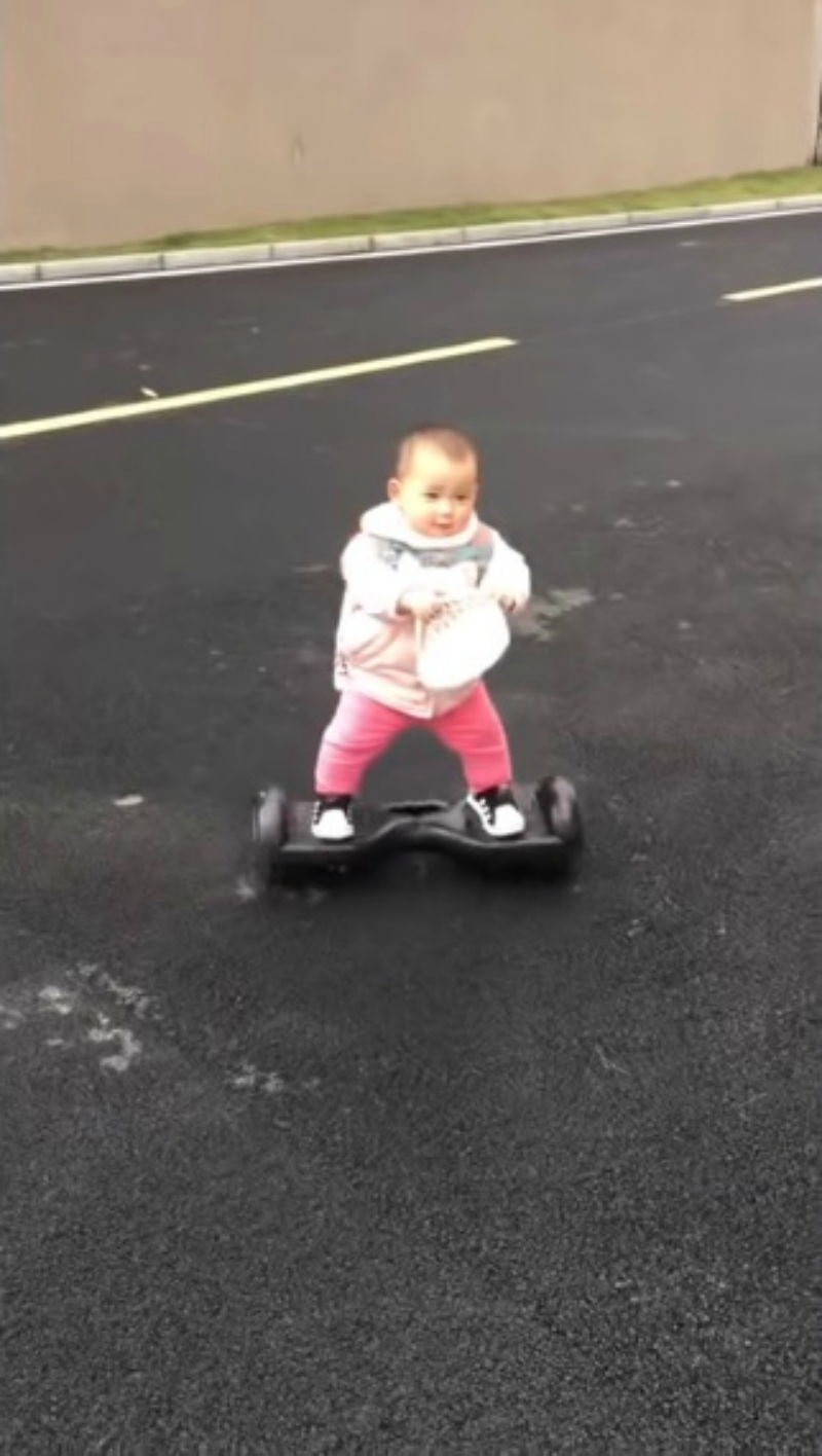 Toddler Who Can Ride a Hoverboard Better Than You Goes Viral in China