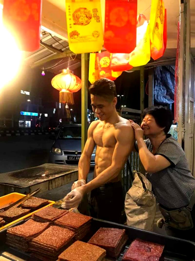 Business is booming for a bak kwa seller on the east coast of Peninsular Malaysia.