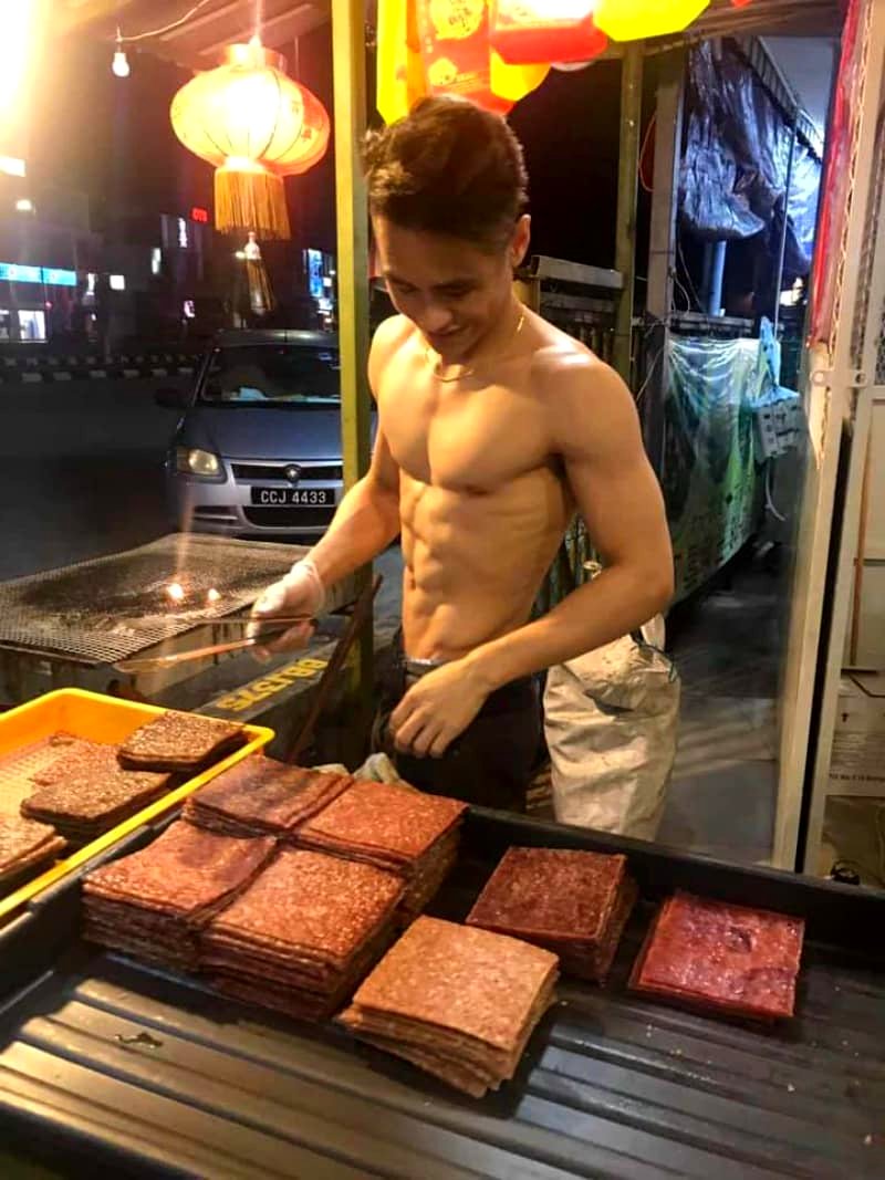 Business is booming for a bak kwa seller on the east coast of Peninsular Malaysia.