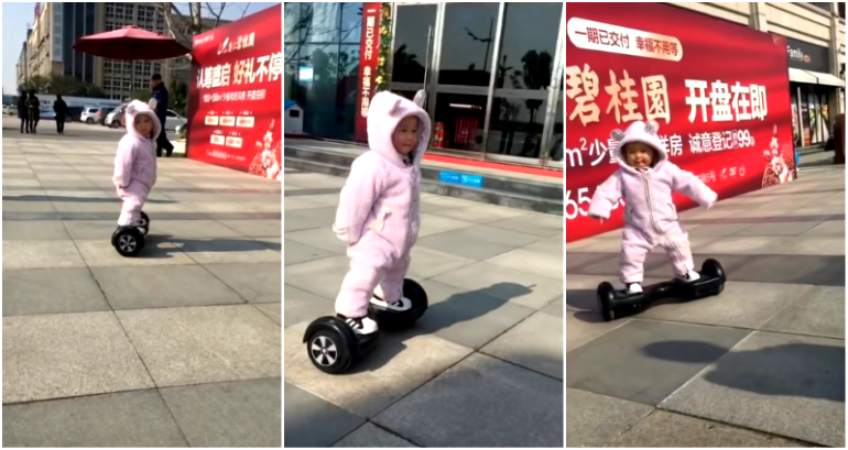 Toddler Who Can Ride a Hoverboard Better Than You Goes Viral in China