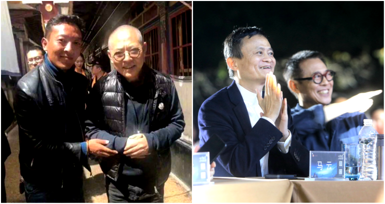 Jet Li is Starting to Look Like Himself Again Posing Next to Jack Ma at Alibaba Event