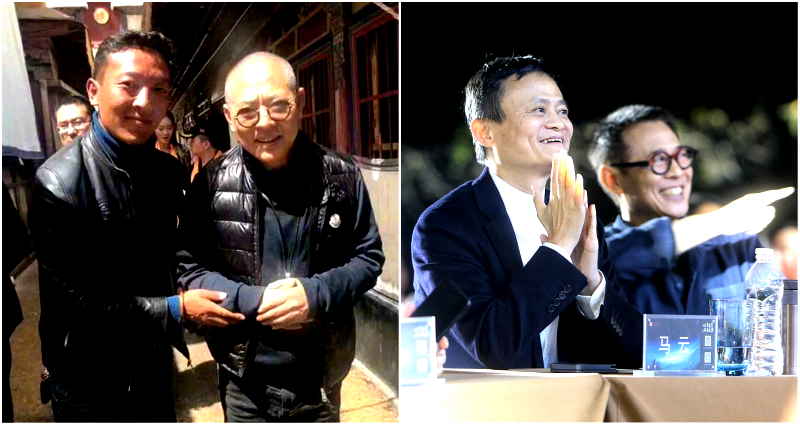 Jet Li is Starting to Look Like Himself Again Posing Next to Jack Ma at Alibaba Event