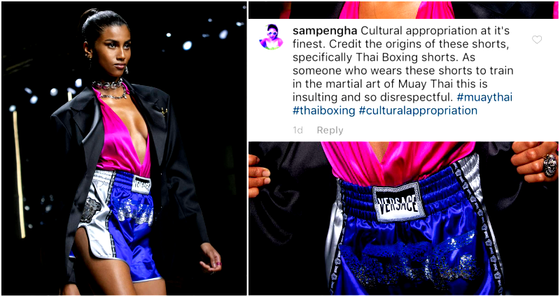 Versace Accused of Cultural Appropriation After Debuting Thai Boxing Shorts With No Credit