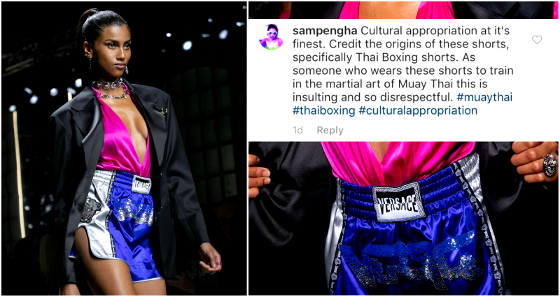 Versace Accused of Cultural Appropriation After Debuting Thai Boxing Shorts With No Credit