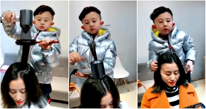 6-Year-Old Boy Becomes the Hottest Hairdresser in China