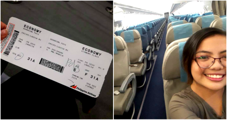 Woman Gets Entire Flight to Herself on Philippine Airlines