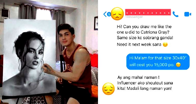 Influencer Tries to Pay For Filipino Artist’s $300 Portrait With a Shout-out