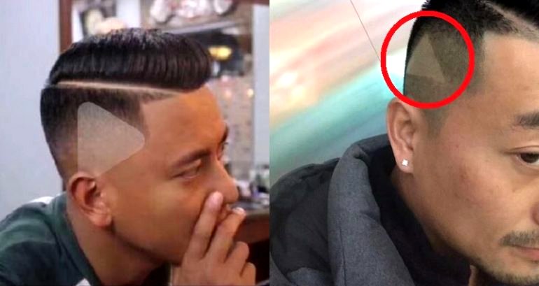 Barber Hilariously Cuts Play Button into Man’s Hair After Seeing Paused Video