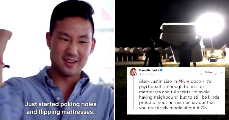 Man Draws Twitter Fury After Admitting to Destroying Tents During Fyre Festival on Netflix