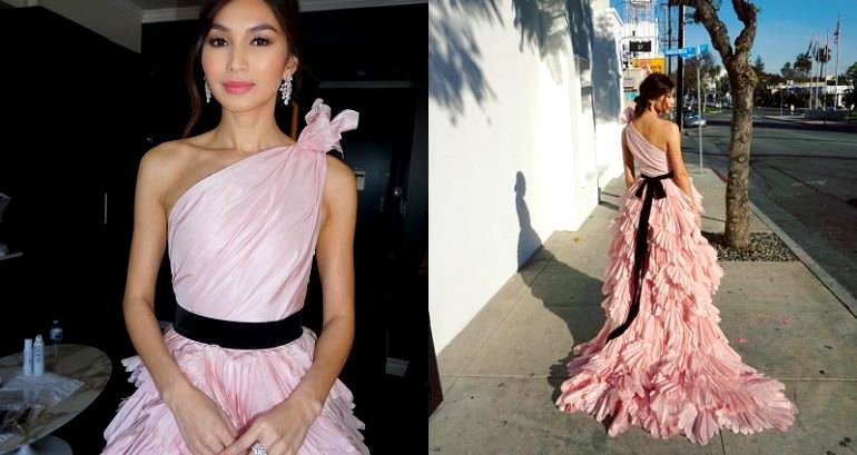 Gemma Chan’s Beautiful SAG Gown Took 100 Hours to Create