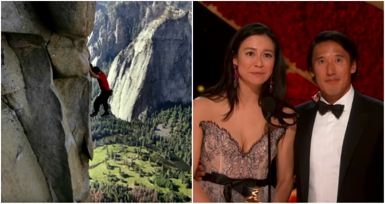 Elizabeth Chai Vasarhelyi and Jimmy Chin’s ‘Free Solo’ Win Best Documentary at the Oscars