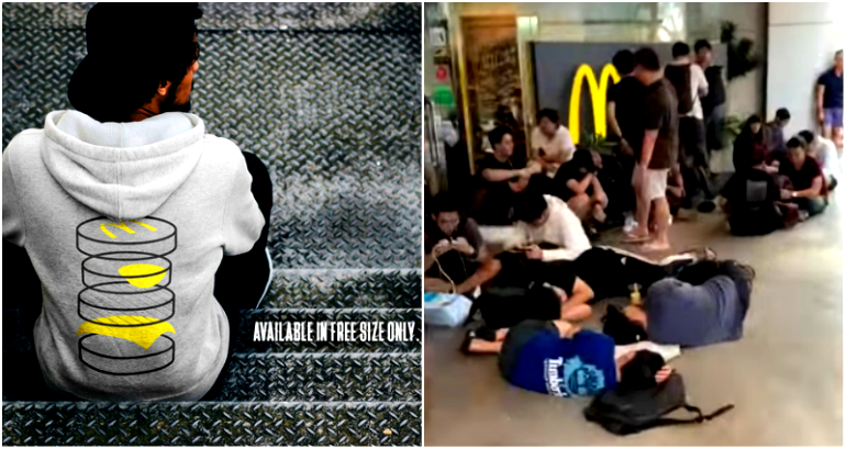 McDonald’s Fans in Singapore Lined Up Overnight for a Free Hoodie Now Selling Online for $185