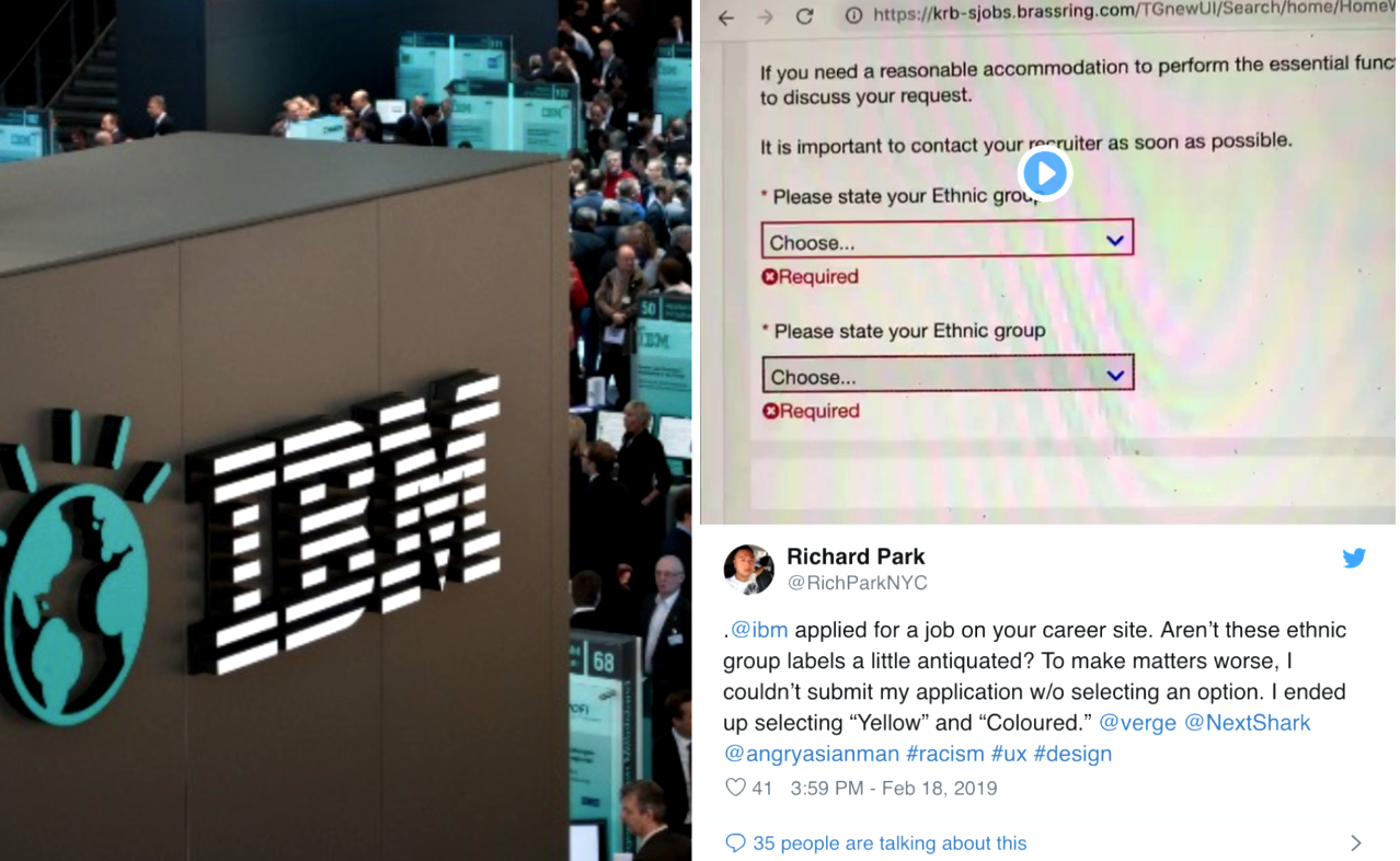 IBM Allegedly Made Job Applicants Choose ‘Yellow’, ‘Mulatto’ and ‘Colored’ as Ethnic Group