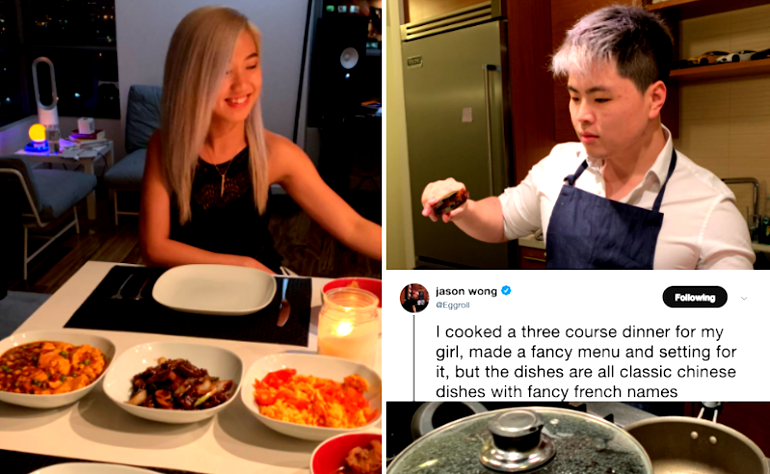 Man Cooks 3-Course Chinese Dinner For His ABG Girlfriend on Valentine’s Day