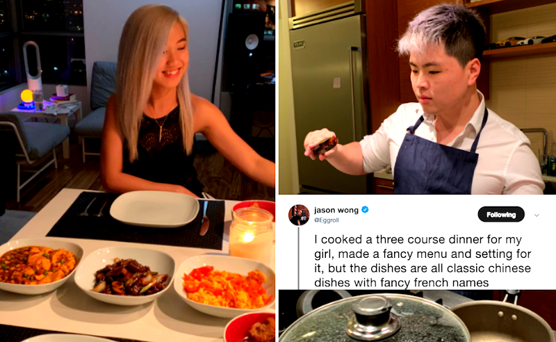 Man Cooks 3-Course Chinese Dinner For His ABG Girlfriend on Valentine’s Day