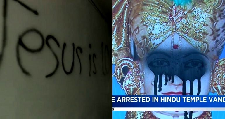 Community Members Come Together to Paint Hindu Temple Vandalized By Hate Messages in Kentucky