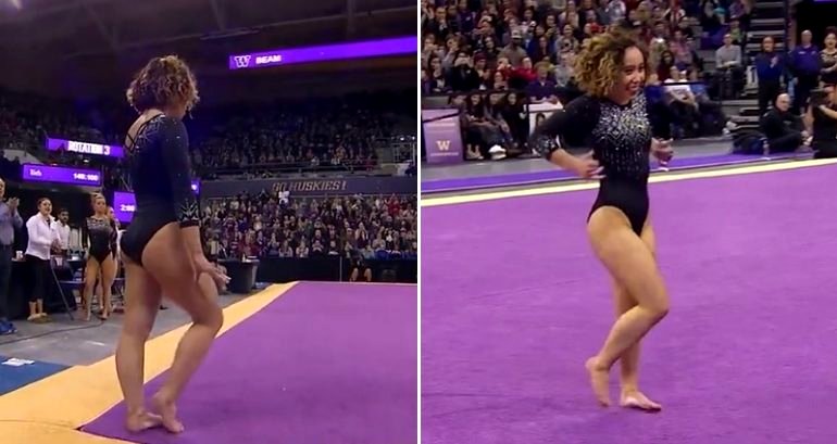 Katelyn Ohashi Scores ANOTHER Perfect 10 in a Gymnastic Competition in Seattle