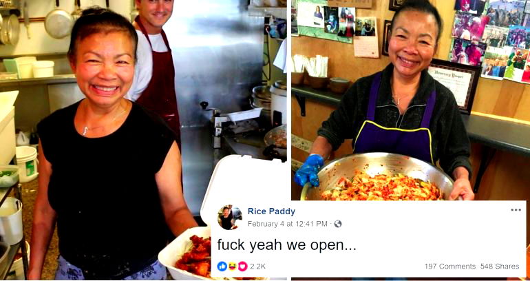 Thai Restaurant Owner Hilariously Lets Customers Know They’re Open During Ice Storm