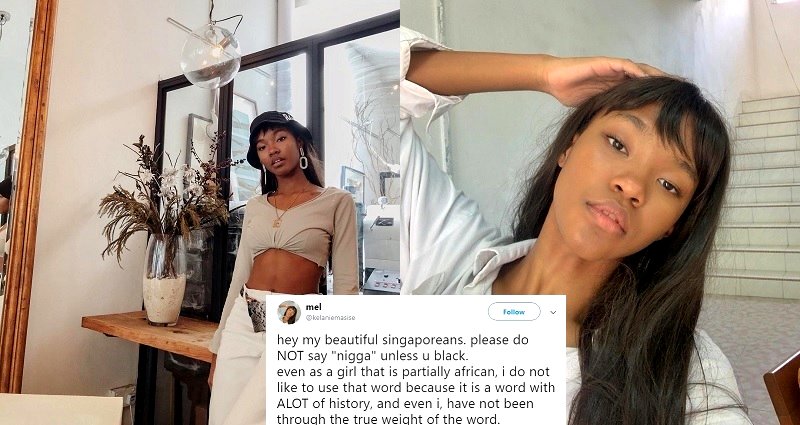 African-Chinese Model Urges Singaporeans to Stop Using the N-Word on Twitter