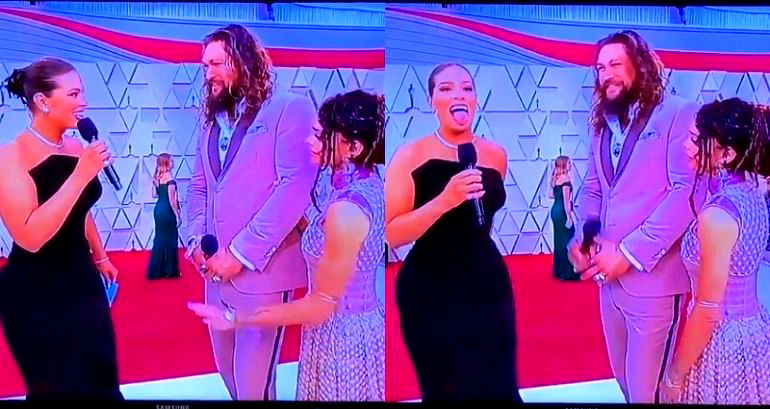 Ashley Graham Tries to Get Jason Momoa to Do a ‘Haka Move’ But He Ain’t Having Any of It