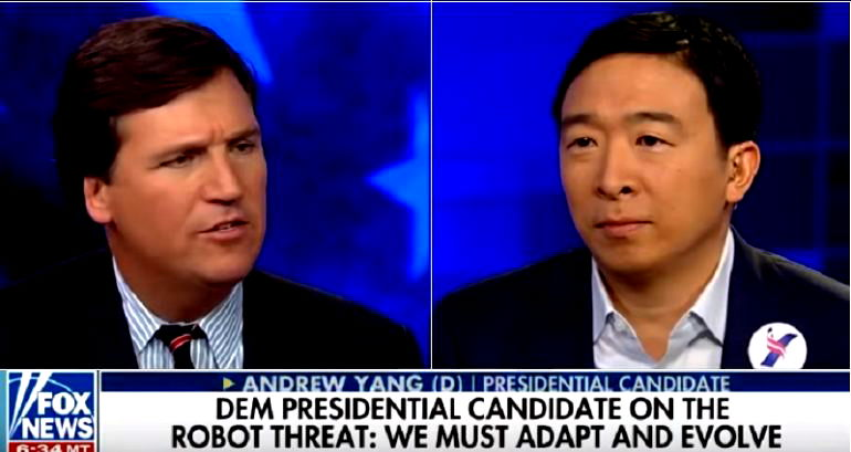 Democratic Candidate Andrew Yang Actually Impressed Fox News Host Tucker Carlson