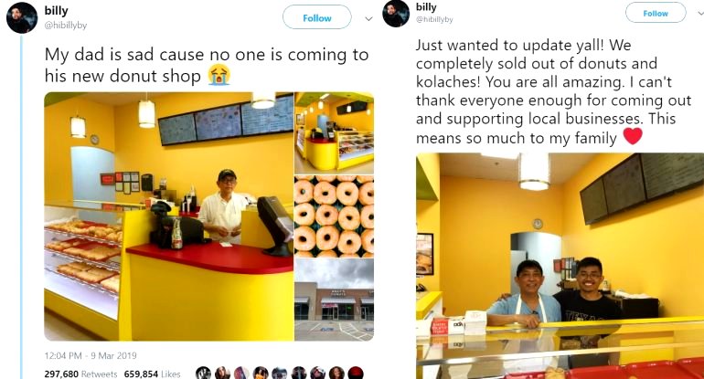 No One Showed Up to His Donut Shop’s Opening, So His Son Asked Twitter For Help