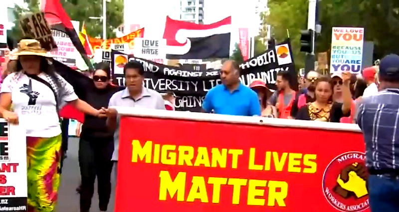 95-Year-Old Japanese-New Zealand Veteran Takes 4 Bus Rides to Join Anti-Racism Rally