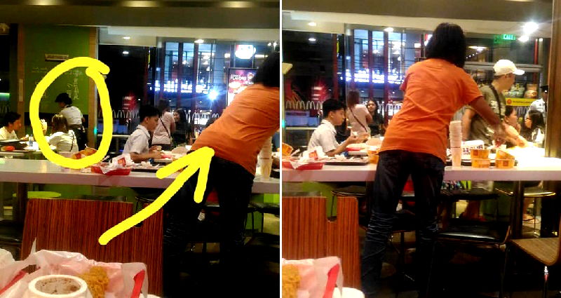Filipino Mom Sees Daughter Working Alone at McDonald’s, Decides to Help Out