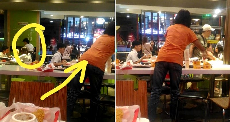 Filipino Mom Sees Daughter Working Alone at McDonald’s, Decides to Help Out