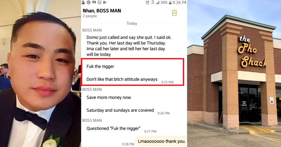 Pho Restaurant Owner Calls Ex-Manager the N-Word for Quitting