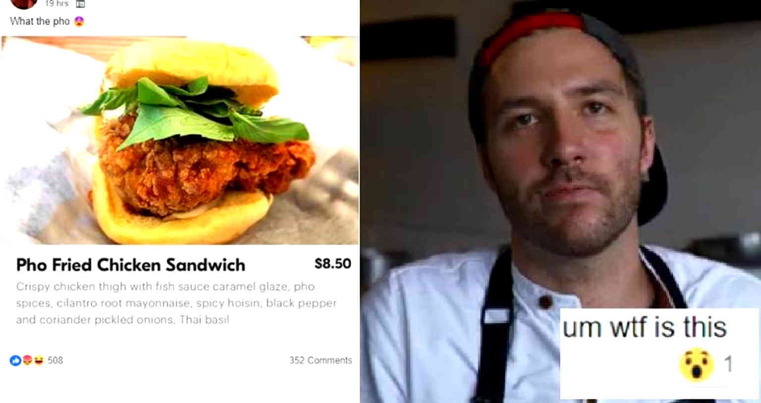 White Chef Enrages the Asian Community AGAIN After Making a Chicken Sandwich and Calling it ‘Pho’
