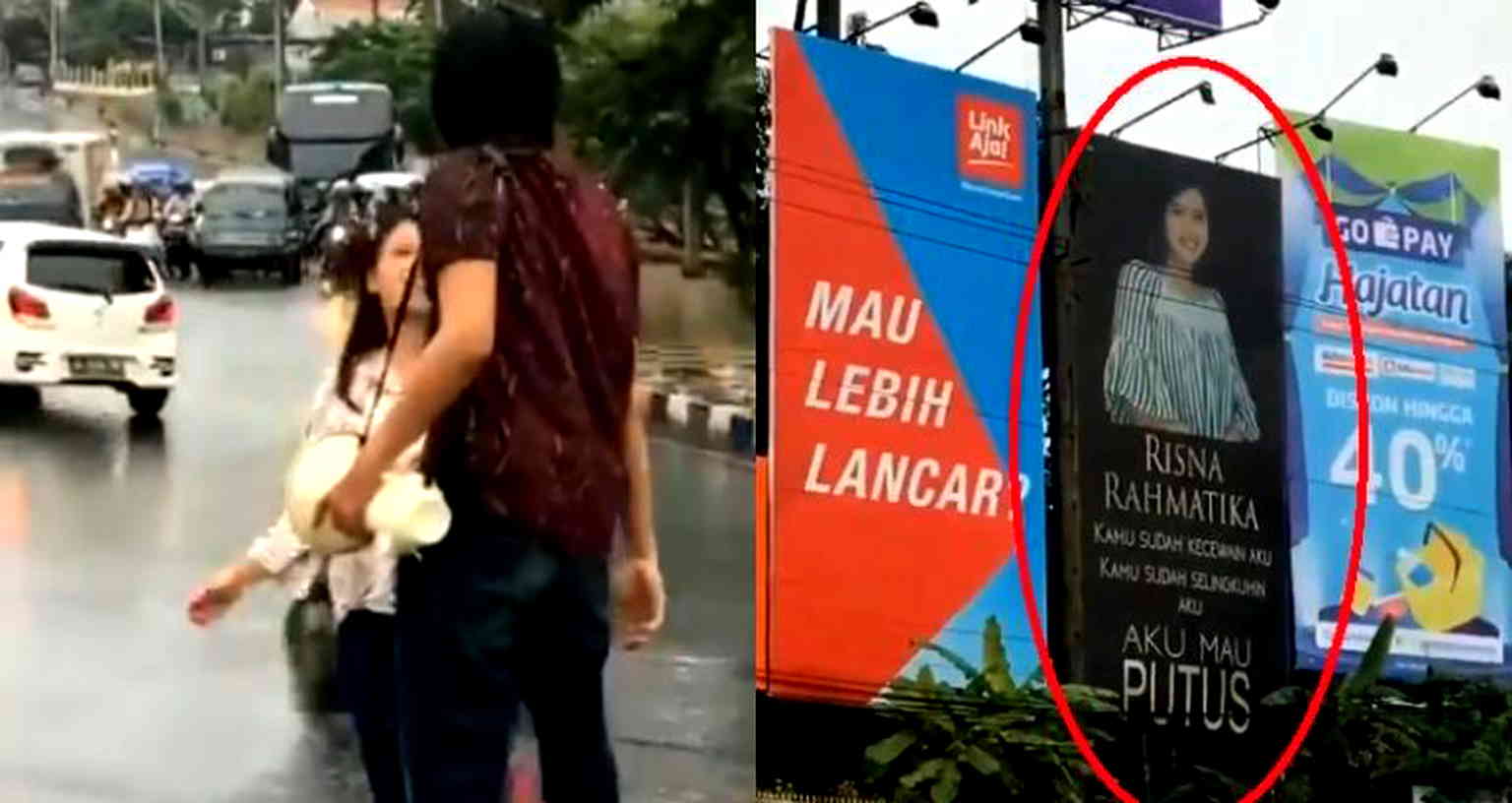Man Catches Girlfriend Cheating On Him, Rents Billboard to Breakup With Her