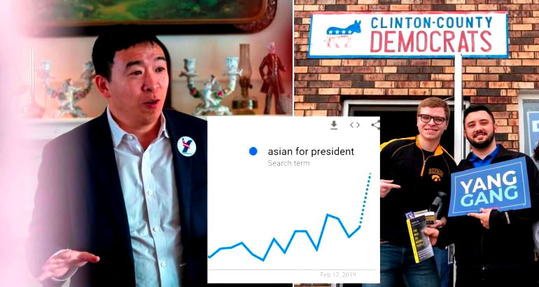 ‘Asian for President’ Google Searches are Spiking Because of Andrew Yang