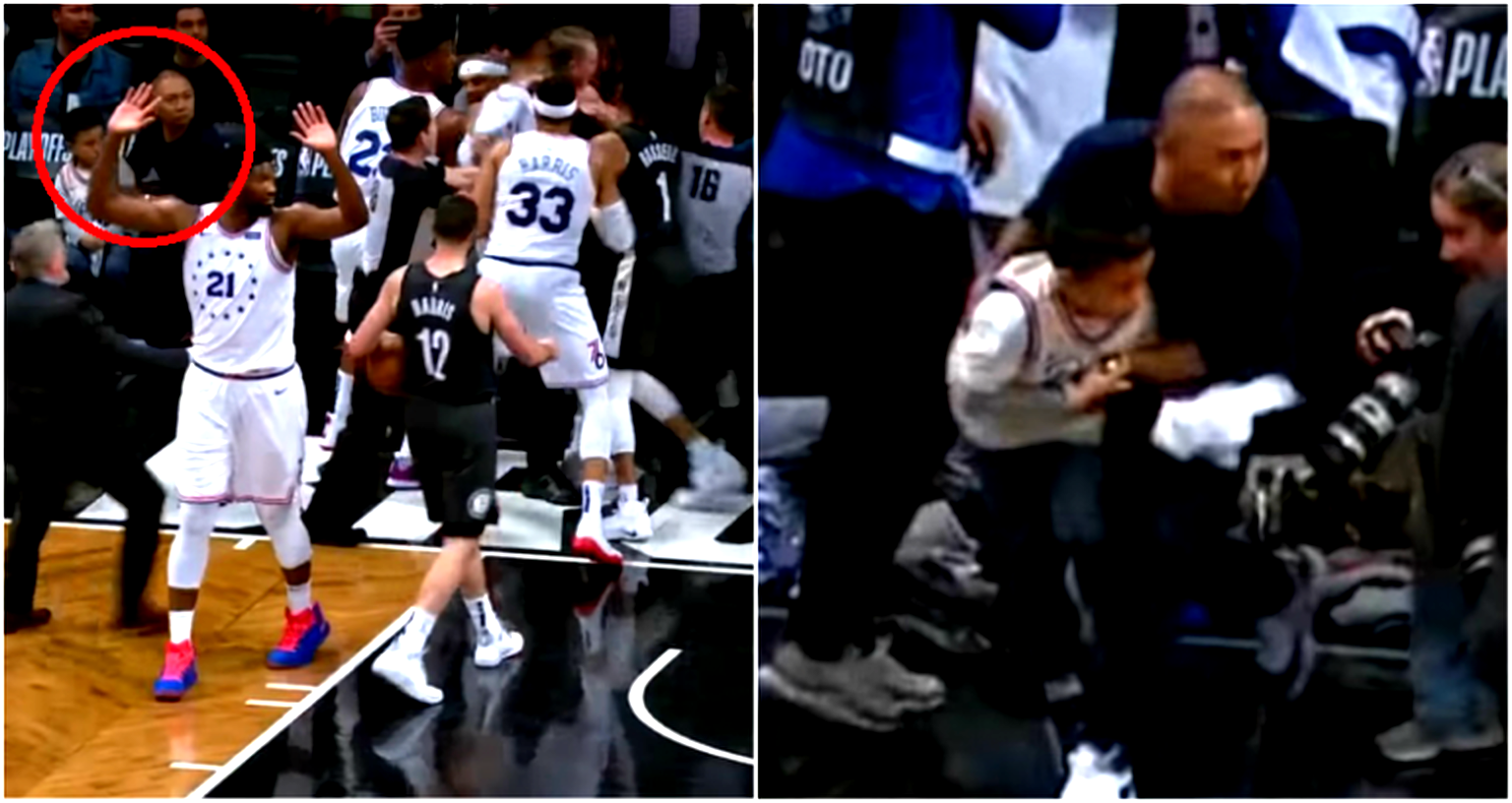 ‘Dad of the Year’ Protects Son During Fight at NBA Game