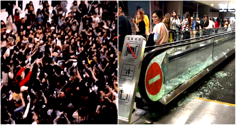 Obsessive K-Pop Fans Smash Glass Barriers to Meet Idols at Shanghai Airport