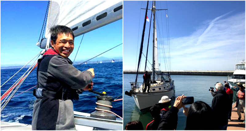 Blind Japanese Sailor Crosses the Pacific Ocean in 2 Months