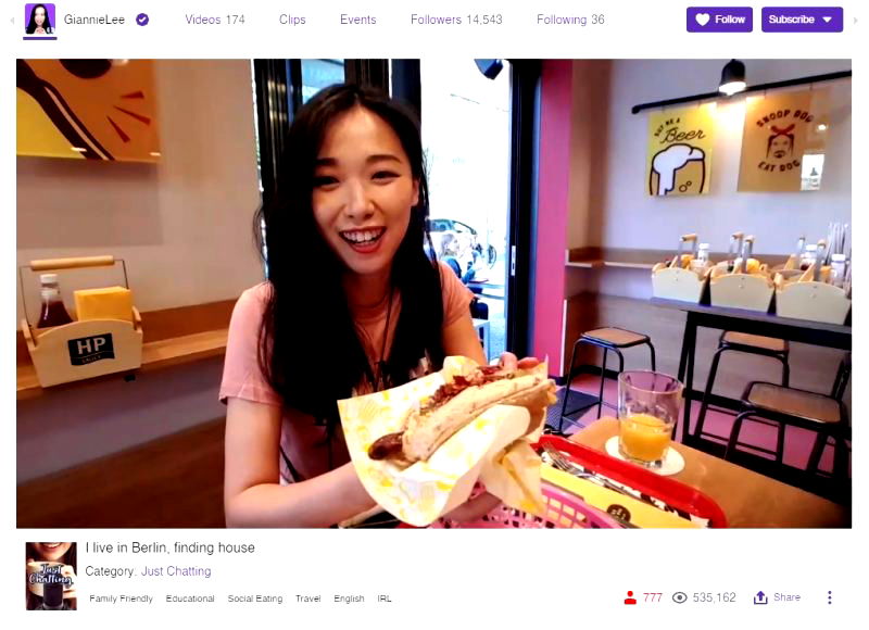 A Korean Twitch streamer had to keep her cool when several white men began harassing her with racist gestures right in the middle of a livestream in Berlin.