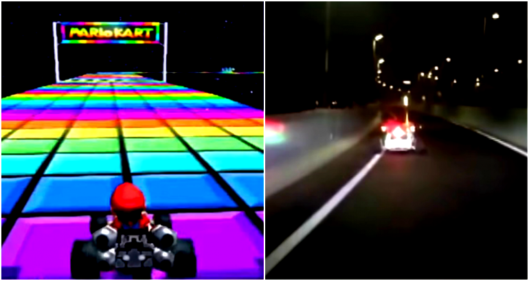 Man Drives a ‘Mario Kart’ Over Tokyo’s Rainbow Bridge, Still on the Run From Police